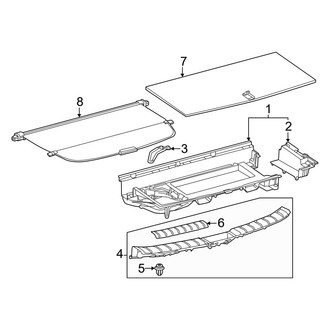 Lexus OE - Rear Body & Floor - Interior Trim