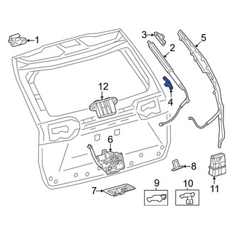 Lexus OE - Rear Left Lower Liftgate Support Strut Holder