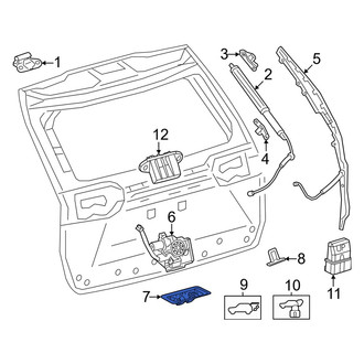 Lexus OE - Liftgate Latch Cover