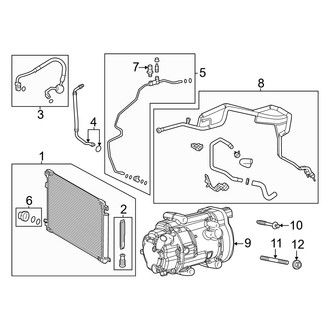 Lexus OE - Air Conditioner & Heater - Condenser, Compressor & Lines (F Sport Performance Premium)