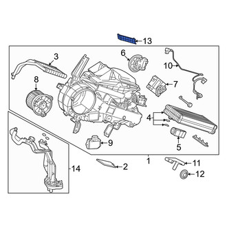 Lexus OE - Rear HVAC Unit Case Cover