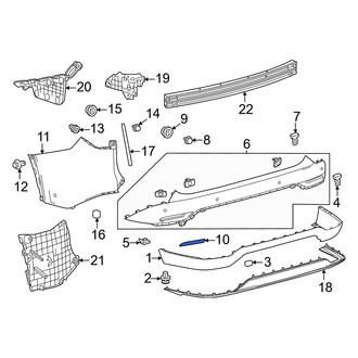 Lexus OE - Rear Left Reflector Panel