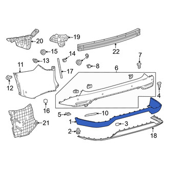 Lexus OE - Rear Bumper Cover