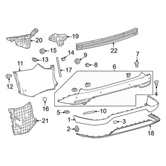 Lexus OE - Rear Bumper - Bumper & Components