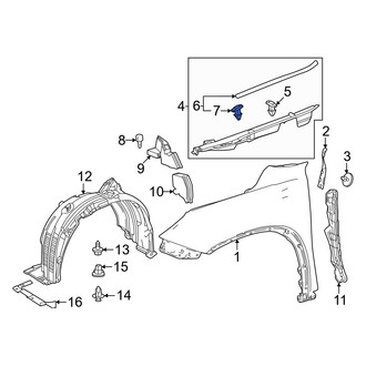 Lexus OE - Fender Filler Panel Clip