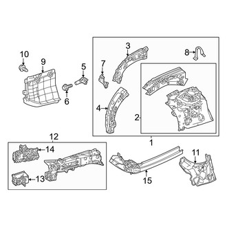 Lexus OE - Fender - Structural Components & Rails