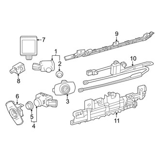 Lexus OE - Rear Bumper - Electrical Components