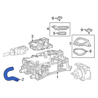 Lexus OE - Drive Motor Inverter Radiator Hose