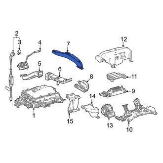 Lexus OE - Center Upper Drive Motor Battery Compartment Cooling Fan Duct