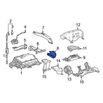 Lexus OE - Center Lower Drive Motor Battery Compartment Cooling Fan Duct