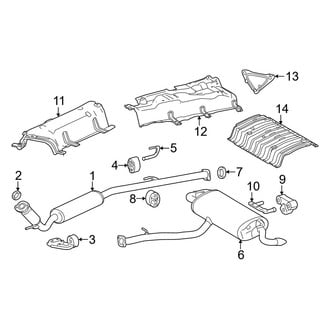 Lexus OE - Exhaust System - Exhaust Components