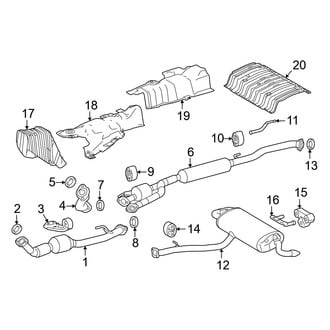 Lexus OE - Exhaust System - Exhaust Components