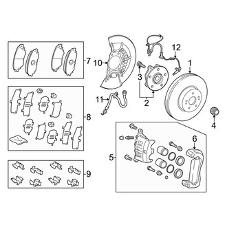 Lexus OE - Front Suspension - Brake Components