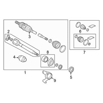 Lexus OE - Front Suspension - Drive Axles