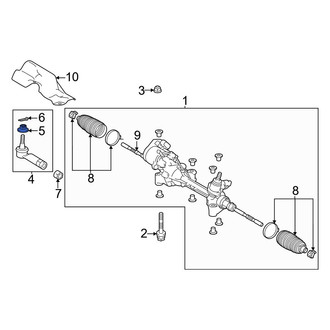 Lexus OE - Steering Tie Rod Nut