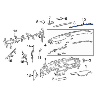 Lexus OE - Right Instrument Panel Molding