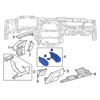 Lexus OE - Left Inner Instrument Panel Pad