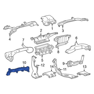 Lexus OE - Front Left Lower Instrument Panel Air Duct
