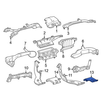 Lexus OE - Front Left Lower Instrument Panel Air Duct
