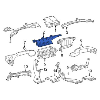 Lexus OE - Front Windshield Defroster Nozzle
