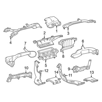 Lexus OE - Instrument Panel - Ducts (Front)