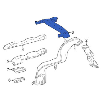 Lexus OE - Rear Center Instrument Panel Air Duct
