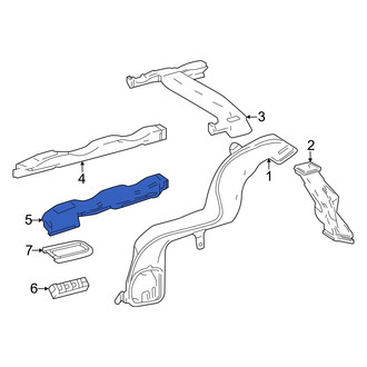 Lexus OE - Rear Left Upper Instrument Panel Air Duct