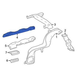 Lexus OE - Rear Right Upper Instrument Panel Air Duct