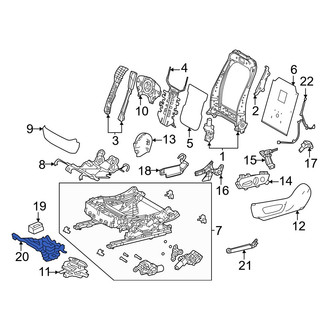 Lexus OE - Front Left Seat Heater Control Module Bracket