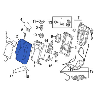 Lexus OE - Center Right Seat Back Cushion Cover