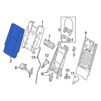 Lexus OE - Rear Left Seat Back Cushion Cover
