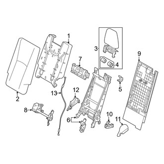 Lexus OE - Seats & Tracks - Third Row Seats (Power Folding, Seat Back, Components)