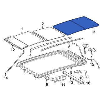 Lexus OE - Sunroof Seal