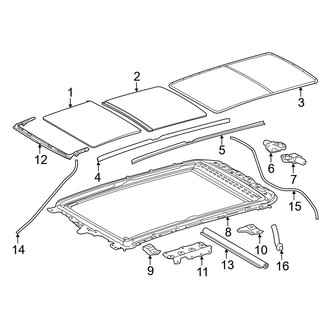Lexus OE - Roof - Sunroof (Panoramic Roof)