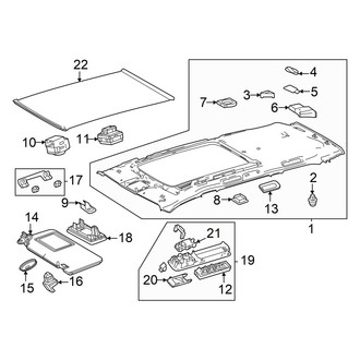 Lexus OE - Roof - Interior Trim (Panoramic Roof)