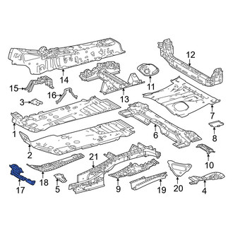 Lexus OE - Front Right Floor Pan Crossmember