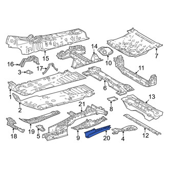Lexus OE - Front Right Floor Pan Crossmember