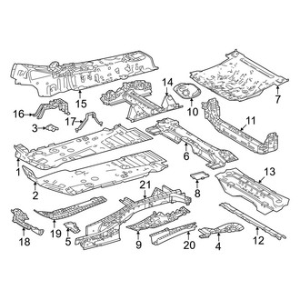 Lexus OE - Pillars, Rocker & Floor - Floor & Rails (F Sport Performance Premium)