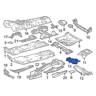 Lexus OE - Front Center Floor Pan Reinforcement
