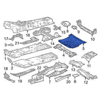 Lexus OE - Center Rear Floor Pan