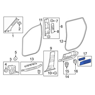 Lexus OE - Rear Left Door Trim Sill Plate Insert