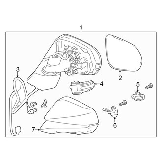 Lexus OE - Front Door - Outside Mirrors