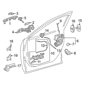 Lexus OE - Front Door - Lock & Hardware