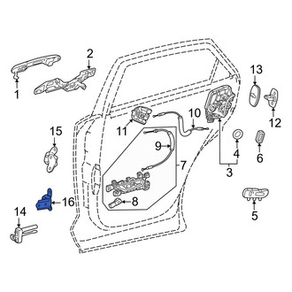 Lexus OE - Rear Left Lower Door Hinge