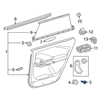 Lexus OE - Door Interior Trim Panel Screw