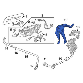 Lexus OE - Drive Motor Battery Pack Charging Port Assembly Bracket
