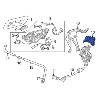 Lexus OE - Rear Drive Motor Battery Pack Charging Port Door Latch