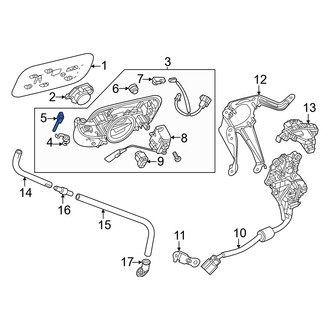 Lexus OE - Rear Drive Motor Battery Pack Charging Port Cover Hinge Pin