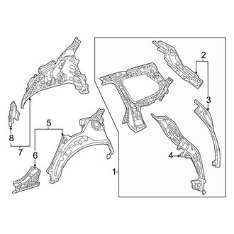 Lexus OE - Quarter Panel - Inner Structure