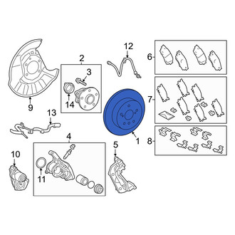 Lexus OE - Rear Disc Brake Rotor